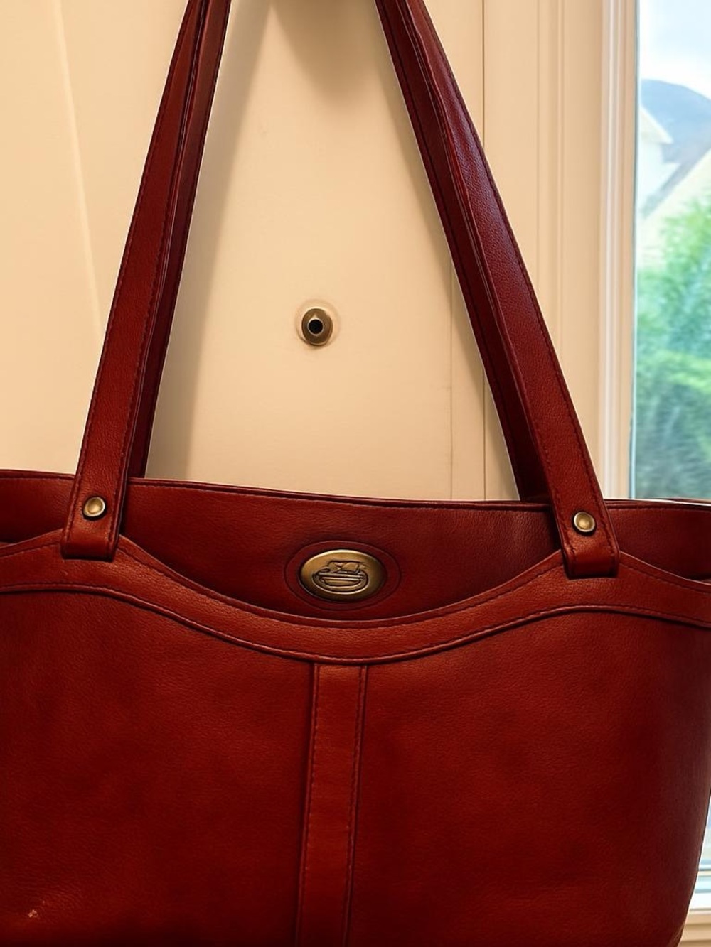Etienne Aigner vintage oxblood/ burgundy leather bag